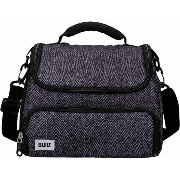 Built Insulated Lunch Bag with 'The Professional' Design, Polyester, Black, - Picture 1 of 8